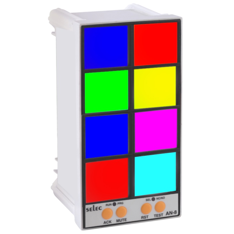 Rơ le trạng thái với 8 cửa sổ với 8 ngõ vào Contact (76x147mm) Selec