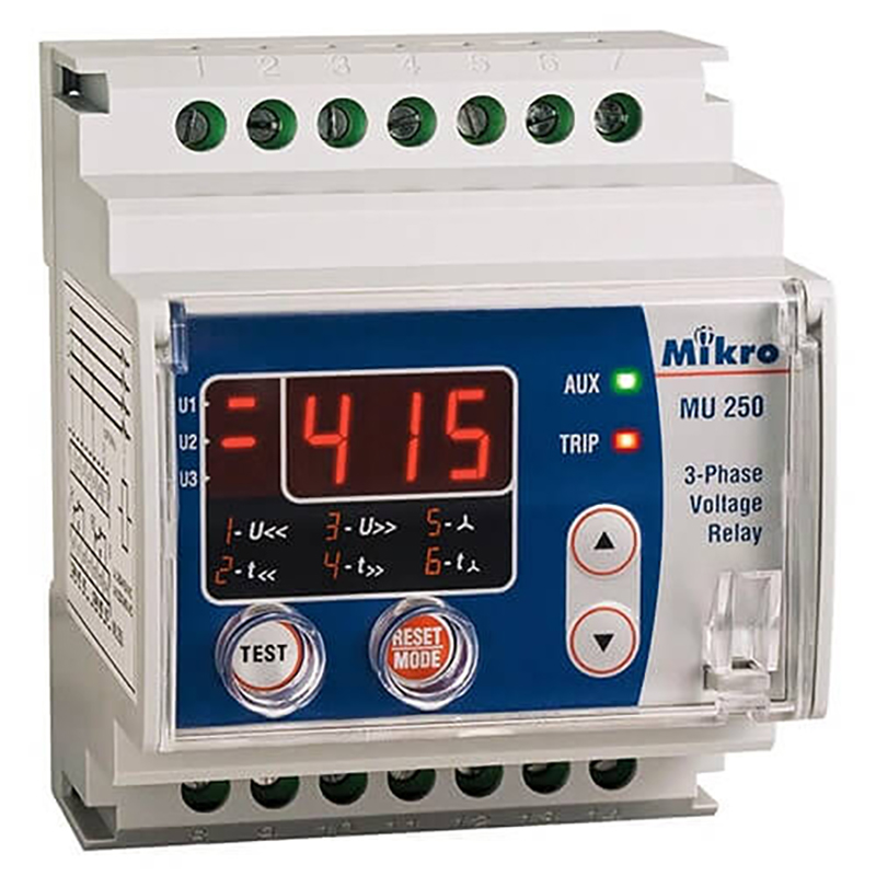 Relay bảo vệ điện áp Mikro MU 250-415V