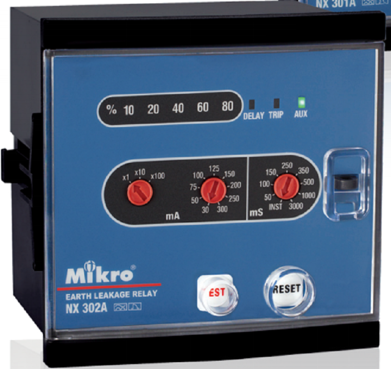 Relay bảo vệ dòng rò gắn mặt tủ, Mikro NX302A-240A