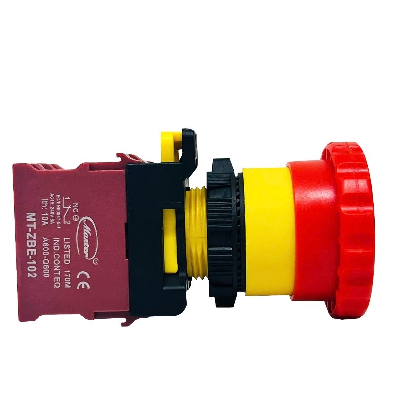 Nút dừng khẩn cấp 1NC Ø40 ( lỗ khoét Ø22),  MT-ES-A102-S