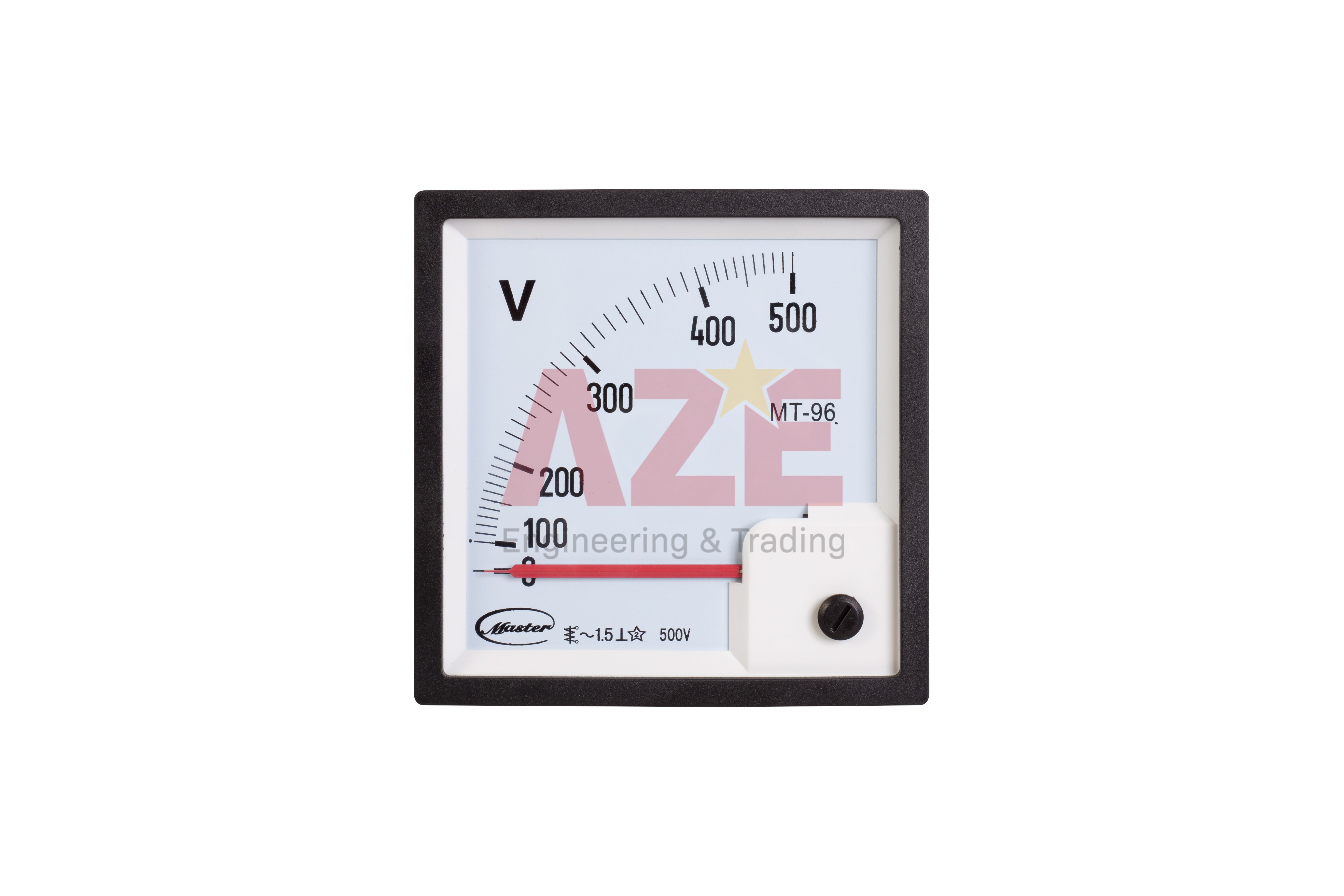 Đồng hồ volt 0-500VAC, Size 72x72, IP55, MT-72-500V-IP55, Master