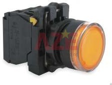 Nút nhấn ON có đèn 220VAC (1NO, Xanh), MT-PG-A101L-MS, Master